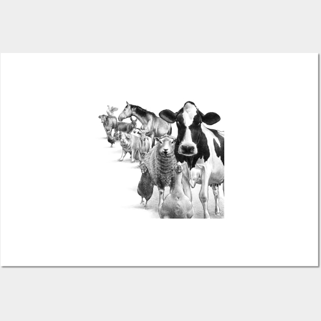 animal farm Wall Art by Ropear